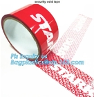 Tamper Proof Security Seal Tape Warranty Void Tape,hidden message OPENVOID/VOID tamper evident security tape bagease