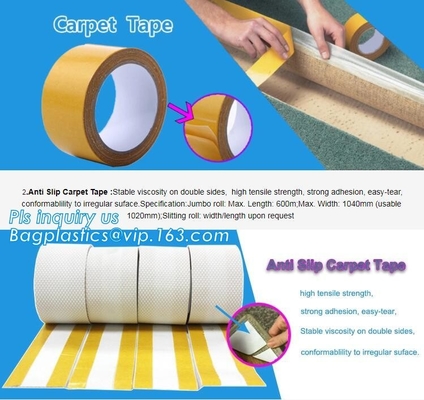 Removed easily acrylic double sided cloth carpet tape,Strongest double sided carpet tape heavy duty rug gripper tapes fo