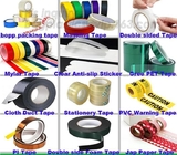 Mylar tape,clear anti-slip sticker,green pet tape,cloth duct tape, stationery tape,pvc warning tape,PI Tape,Double side,