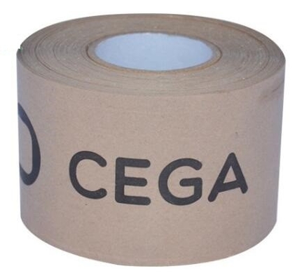 Reinforced Water Activated Custom Printed Kraft Paper Gummed Tape,Conventional Brown/White Kraft Paper Filament Sticker