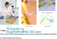Gift Wrapping, office sealing need, Easy to tear, Colored Waterproof Self Adhesive Labelh Tape Label