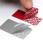 Tamper Evident Open Void Security Label/ Material, Warranty Sticker Void If Tampered, Custom Printed Sliver Sealing