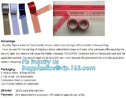 Printed Tamper Evident Adhesive Void Security Tape,China Supplier Pet Void Tape Double Sided Clear Polyester Pet Tape