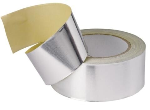 Temperature Resistant Flame Retardant Aluminum Foil Tape,silver acrylic adhesion paper aluminum foil tape with fireproof