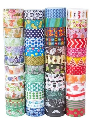 Halloween Christmas Festival Washi Tape Sticker Roll Custom Decorative Washi Paper Tape Glitter tape Cotton cloth tape