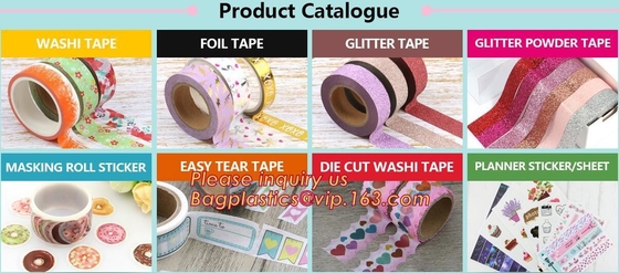 Colorful decorative masking washi paper tape custom printed DIY washi tape with logo,Supplies DIY Arts &amp; Crafts Multi-co