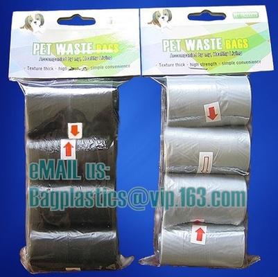 Earth-Friendly Dog Waste Bag Poop Bags Custom Printed Wholesale Biodegradable Pet Dog Poop Bag, BAGPLASTICS, BAGEASE, PA