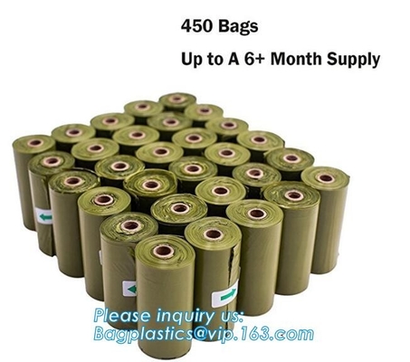 Biodegradable Compostable Scented High Quality HDPE Plastic Baby Nappy Sacks Baby Diaper Bags with Tie Handles, bagease