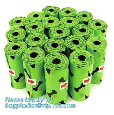 Biodegradable Compostable Scented High Quality HDPE Plastic Baby Nappy Sacks Baby Diaper Bags with Tie Handles, bagease