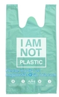ok compost home certified 100% biodegradable nappy sacks with handle, Strong and durable Baby nappy sacks Made in China