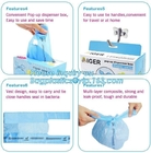 ok compost home certified 100% biodegradable nappy sacks with handle, Strong and durable Baby nappy sacks Made in China