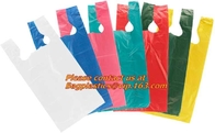 Custom Print Hdpe Plastic T Shirt Bags with Gusset, hdpe bags, ldpe bags, pp bags, sacks