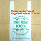 Biodegradbale compostable corn starch Garbage Bag, T-Shirt Bag On Roll, Pe Garbage Bag, China HDPE T-Shirt Bags On Roll