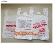 HDPE biodegradable bags, biodegadrable T-shirt bag,100%biodegradable bag EN13432