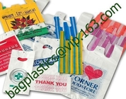 Thank You T-Shirt Bags (350 Count), Plastic - Bulk Shopping Bags, Restaurant Bag - T-Shirt Plastic Bags in Bulk - (11.5&quot;
