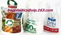 Biodegradable Reusable Plastic T-Shirt Bag Eco Friendly Compostable Grocery Shopping Thank You Recyclable bagease packag