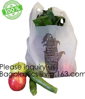 Tall Kitchen Bags With Handles, Reusable And Disposable Grocery Bags Biodegradable, BPA-Free Plastic Grocery Bags