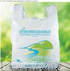 100 Compostable Biodegradable Shopping Bags - T-Shirt Style Carry Bags For Trash Or Grocery - Strong Holds 25 Lbs Tie Ha