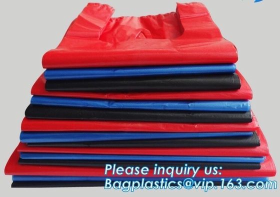 Customized Carry Out Jumbo T Shirt Bags OEM Biodegradable Corn Starch Bio Compostable Bags For Shopping