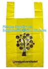 Customized Carry Out Jumbo T Shirt Bags OEM Biodegradable Corn Starch Bio Compostable Bags For Shopping