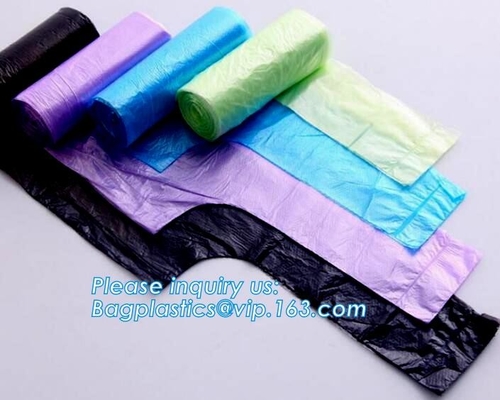 Customized Carry Out Jumbo T Shirt Bags OEM Biodegradable Corn Starch Bio Compostable Bags For Shopping
