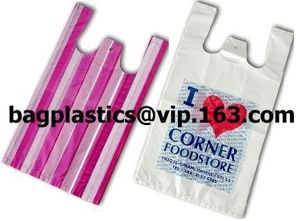 Compost bags Corn Starch Bags Factory Price OK Compost 100% Corn Starch Biodegradable T-Shirt Carry Bags