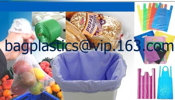 Compost bags Corn Starch Bags Factory Price OK Compost 100% Corn Starch Biodegradable T-Shirt Carry Bags