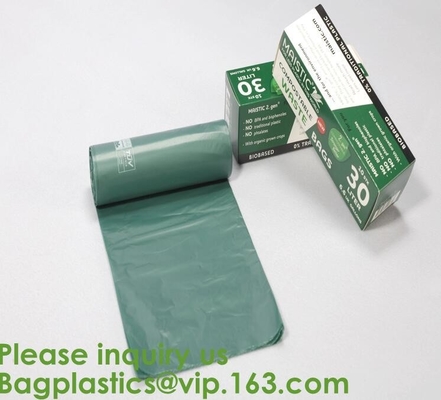 Heavy Duty Compostable T-shirt Handle Tie Plastic Roll Garbage Bags Trash Bags, t shirt carry bags, bagease, bagplastics