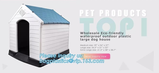 pet cage , plastic dog house with lock , dog house with steel door, Plastic Dog Outdoor Pet House, Home Indoor Outdoor E