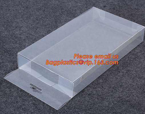 Clear PVC Hard Plastic Packaging Box, PET Uv Offset Printing Multicolor Transparent Gift Display Design Craft