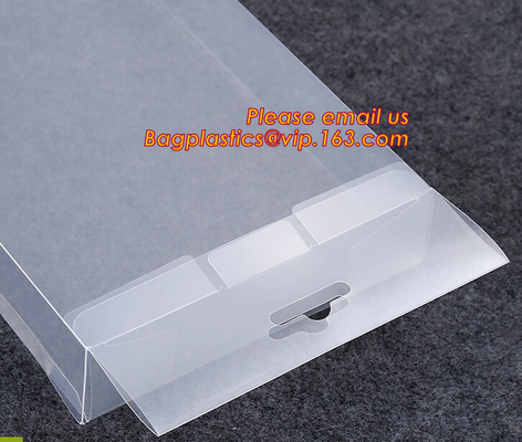 Clear PVC Hard Plastic Packaging Box, PET Uv Offset Printing Multicolor Transparent Gift Display Design Craft