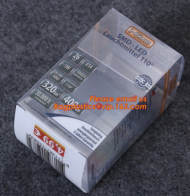 Clear PVC Hard Plastic Packaging Box, PET Uv Offset Printing Multicolor Transparent Gift Display Design Craft