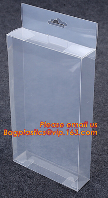 Clear PVC Hard Plastic Packaging Box, PET Uv Offset Printing Multicolor Transparent Gift Display Design Craft