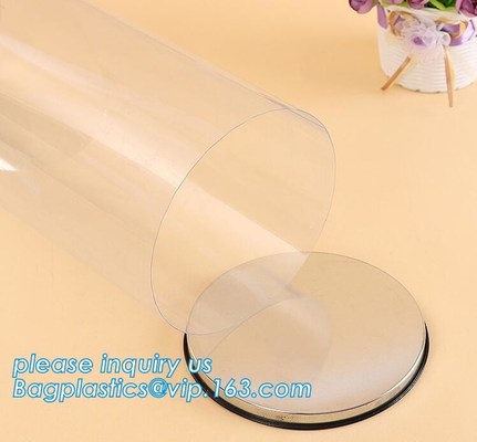 clear PVC PET can for food canning,Customized round clear paint can with tin lid,paint can with tin top &amp; bottom and han