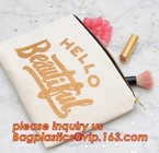 Custom printed fashion make up cosmetic cotton canvas zipper pouch bag,Zipper Canvas Pouch Customized Logo Printed Cotto