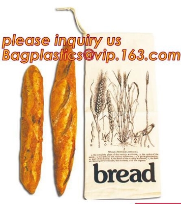 Fashion Logo Printed Cotton Bread Bag,quality eco 100% cotton bread bag,cotton flannel bread bag drawstring,bakery food