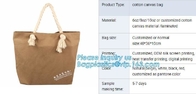 customized promotion gift waterproof clear pvc cotton rope handle beach tote bag transparent shopping bags bagease pac