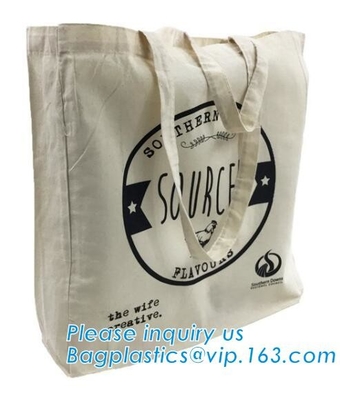 durable cotton canvas handled shopping bag,Recycled Rough rope handle cotton canvas tote bag with logo bagease package