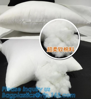 Square custom wholesale pillow insert,white square vacuum package pillow cushion inserts,PP cototon wholesale pillow cus