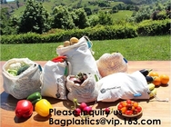 Reusable Produce Bags of Unmatched Quality - Natural Cotton Mesh is Biodegradable,Cotton Packing Bags For Fruit &amp; Vegeta