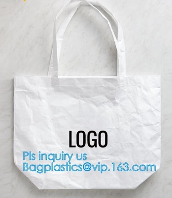 Washable paper shopping bag eco bag, washable paper tote bag brown custom logo design, tote bag washable paper bag, wash