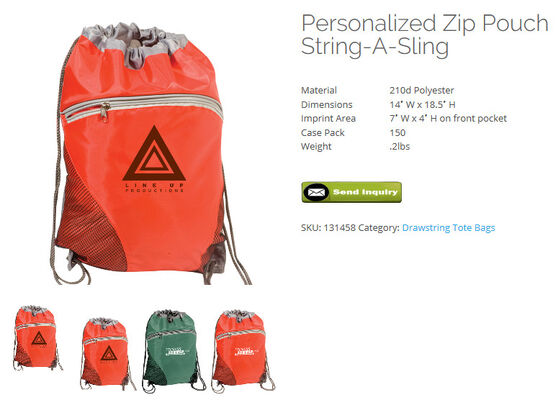 BAGEASE.CN Hiker'S A Sling Nylon Drawstring Backpack Zip Pouch String A Sling,Liberty Bag Water-Resistant Drawstring