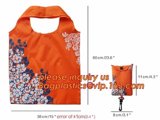 Vegetable Durable Heavy Duty Oxford Polyester XLARGE CAPACITY T-Shirt 201D Polyester Eco Shopping Big Tote Bag