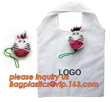 Elastic Band Lightweight Tote Bag Bulk Durable Eco-Friendly Polyester Reusable Extra-Large Grocery Bags Zipper Storage