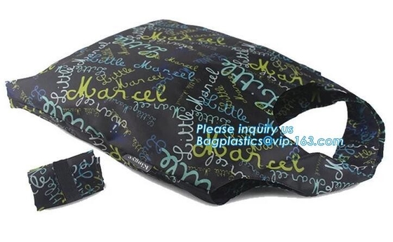 New Recycle Eco Friendly Wholesale Polyester Foldable Shopping Bag Reusable Grocery bags,Reusable Nylon Polyester Shoppi