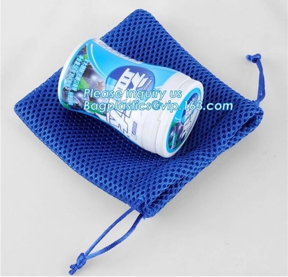 Clear view Mesh material Softback Type and Camping Hiking Use sport backpack,Sports Mesh Bag Drawstring Backpack for Soc
