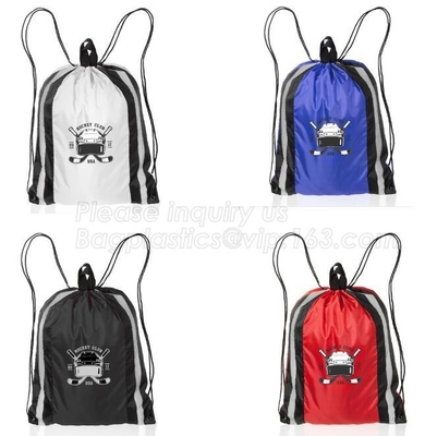 promotional Gym drawstring backpack tip quality polyester, backpack,sport resistant backpack bag,string closure shoe bag