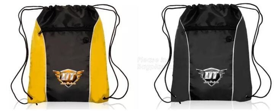 promotional Gym drawstring backpack tip quality polyester, backpack,sport resistant backpack bag,string closure shoe bag