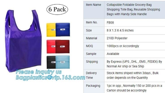 Logo printed eco friendly reusable polyester folding shopping bag for promotion,Polyester Drawstring Bag/ Promotional dr