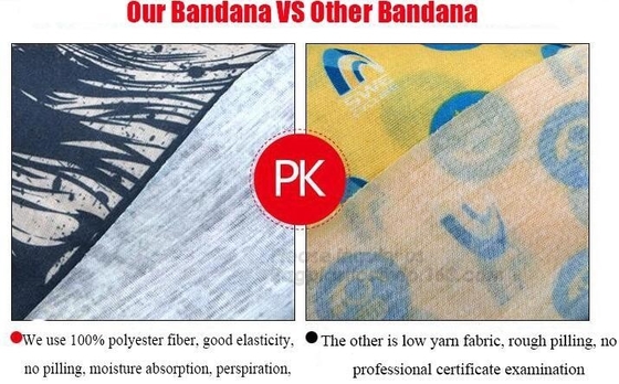 Hot sale fashion design printing multifunctional custom cheap 100% cotton bandana,microfiber plain custom made bandana